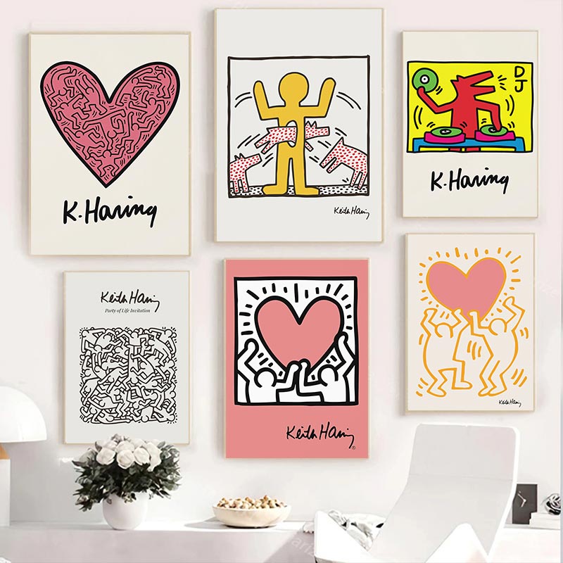 ส่วนบุคคลศิลปะ Exhibit โปสเตอร์บทคัดย่อพิมพ์ Vintage Pop Wall Art ภาพวาดบ้านภาพจิตรกรรมฝาผนัง Wall Decor
