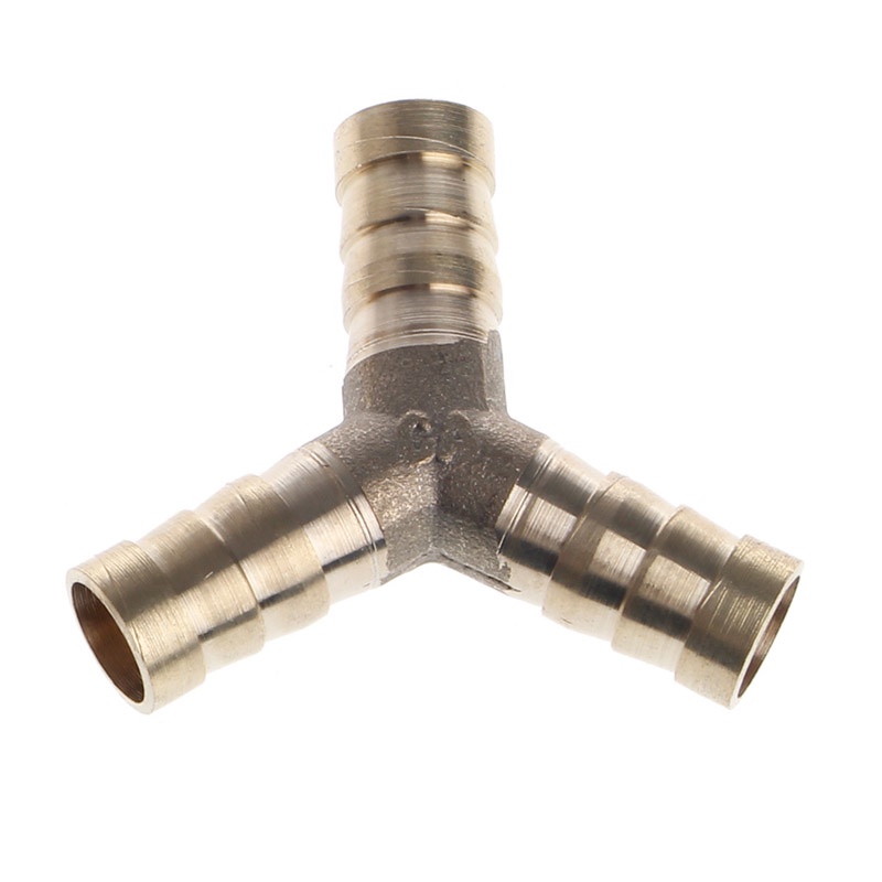 HL ทองเหลือง Barb ท่อ Fitting Tee Connector 3-way ท่อ Joint Tube Y-shape อุปกรณ์สําหรับน้ํามันแก๊ส 6