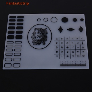 Fantastictrip แผ่นซิลิโคนรองมือ ล้างทําความสะอาดได้ สําหรับออกกําลังกายเล็บ DIY