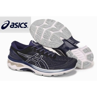 ASICS K27 mens stable cushioning shock absorption running shoes dark blue and white