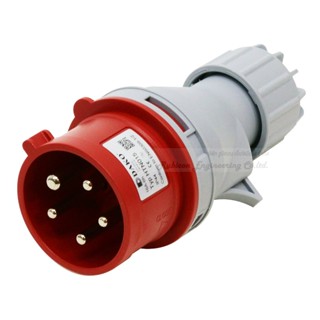 "DAKO PLUG" HTN 025 ปลั๊กตัวผู้กลางทาง( 3P+N+E) 32A 400V 6H IP44