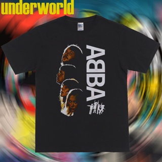 oversize T-shirt เสื้อยืด พิมพ์ลายวง ABBA สไตล์วินเทจ S-5XL