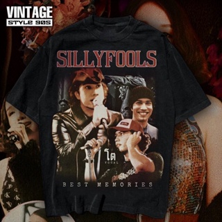 2023(เตรียมจัดส่ง) เสื้อยืดผ้าฝ้ายเสื้อพี่โต Silly fools Best Memory  ป้าย Hiptrack จะเป็นตะเข็บเดี่ยวผ้าหนาคอหนาเนื้อผ้