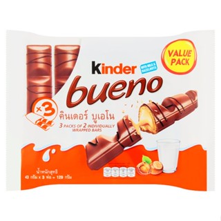 คินเดอร์บูเอโนเวเฟอร์43ก.X3 WAFER 129ก.KINDER BUENO43G.X3 129G.