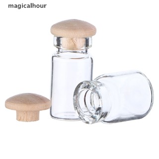 Magicalhour^^ กระปุกใส่อาหาร ขนาดมินิ สีโปร่งใส สําหรับตกแต่งบ้านตุ๊กตา ห้องครัว 1 ชิ้น