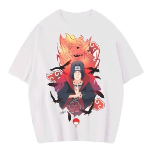 เสื้อยืด โอเวอร์ไซซ์ พิมพ์ลาย "Uchiha Itachi" | เสื้อยืด สไตล์วินเทจ | การ์ตูนนารูโตะ