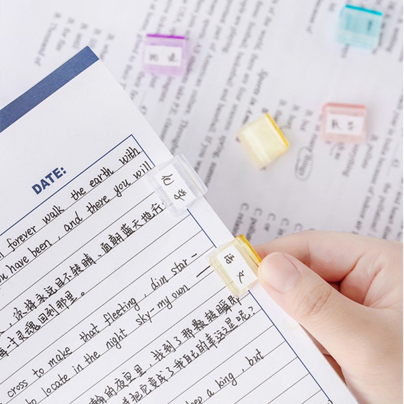 50 ชิ้น สีแคนดี้ กดกระดาษ คลิปผลัก ใส ทดสอบ กระดาษ แฟ้ม คลิปเก็บ เครื่องเขียนนักเรียน อุปกรณ์สํานักงาน โรงเรียน - รูปที่ 3