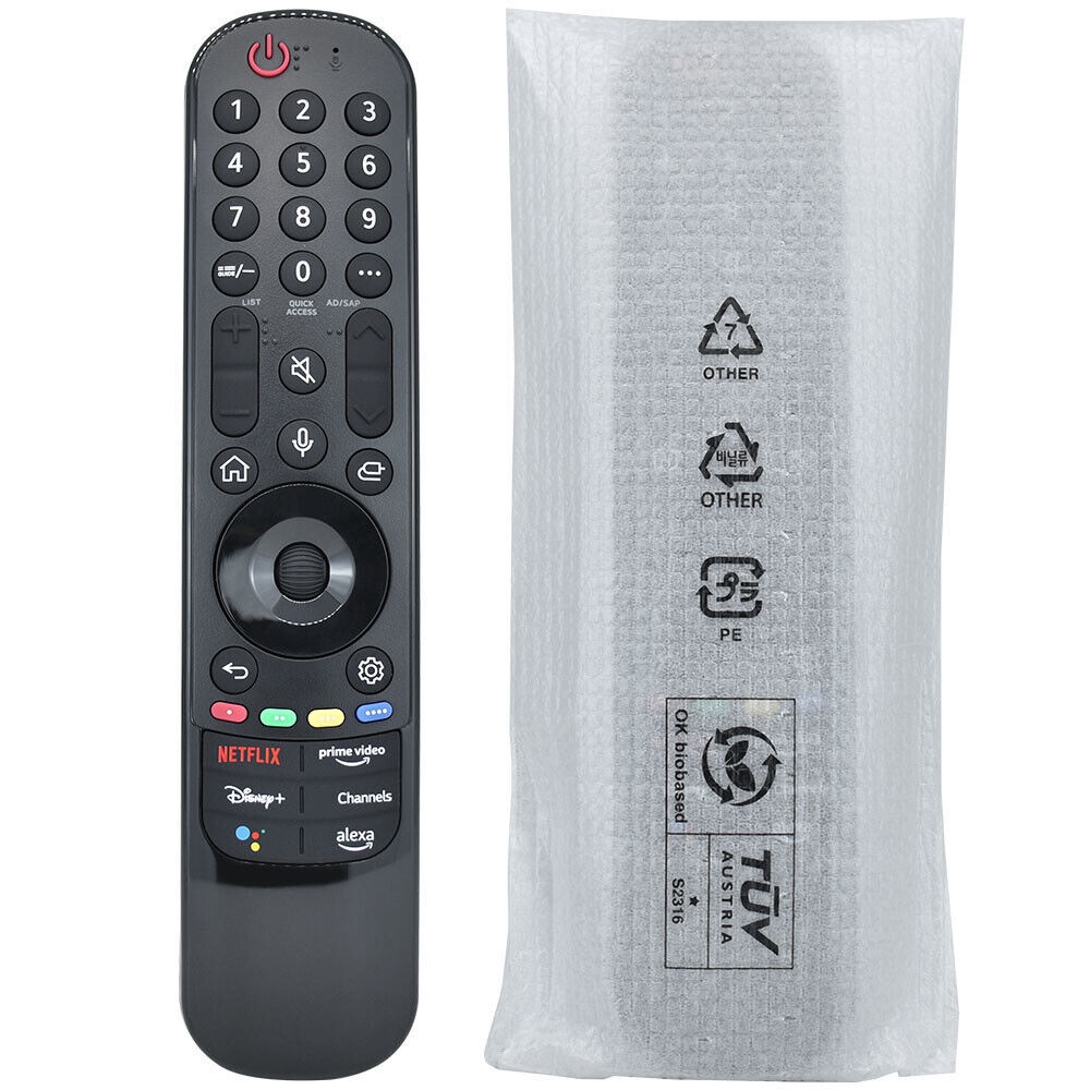 ลูกชาย MR22GA ใหม่76039902 สําหรับ LG 2021 สมาร์ททีวีเสียง Magic รีโมทคอนโทรล 75QNED85A 75QNED85UQA 