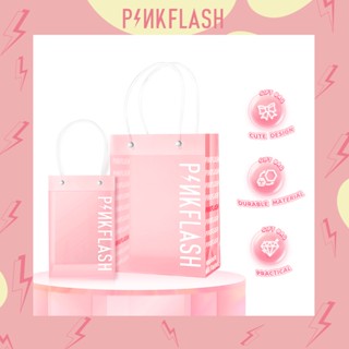 Pinkflash กระเป๋าถือ PVC แบบใส กันฝุ่น กันน้ํา อเนกประสงค์ สองขนาด