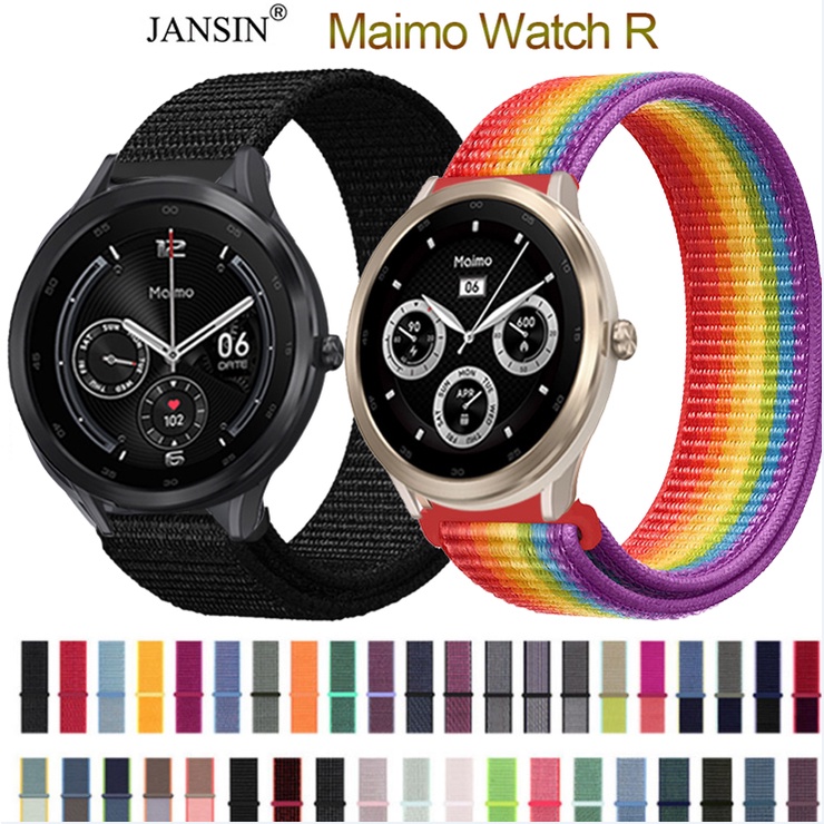 Jansin สายนาฬิกา Maimo Watch R สาย สายรัดข้อมือไนลอน สำหรับ Maimo Smart Watch R GPS smartwatch สมาร์ทวอทช์