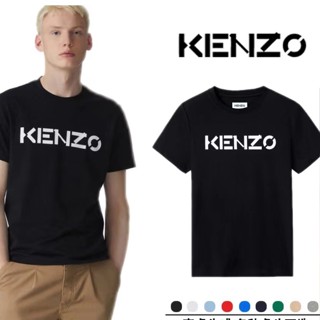 Kemzos ใหม่ เสื้อยืดแขนสั้น พิมพ์ลายโลโก้โมโนแกรม คลาสสิก สําหรับผู้ชาย และผู้หญิง