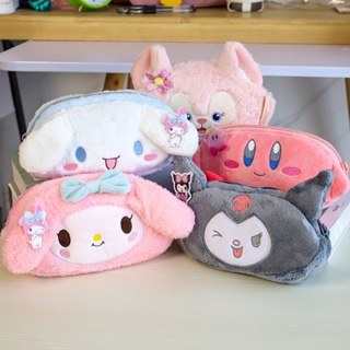 SANRIO กระเป๋าดินสอ ขนาดใหญ่ จุของได้เยอะ ลายตุ๊กตา Kirby Kuromi น่ารัก สําหรับใส่เครื่องเขียน เครื่องสําอาง ปากกา