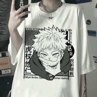 ✙อะนิเมะมังงะ jujutsu kaisen gojo satoru ps ยูจิ อิทาโดริ เสื้อยูนิเวิส x เสื้อยืด rt