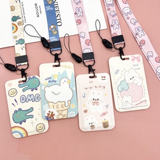 [พร้อมส่ง]Cartoon สัตว์เล็ก ป้ายห้อยคอ ป้ายคล้องคอใส่บัตร บัตรพนักงาน ป้ายห้อยบัตร สายคล้องคอบัตรพนักงาน สายคล้องบัตร