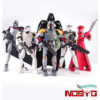 Star Wars Darth Vader Black Knight Storm ทหารสีขาว Force Garage Kit Model Building Blocks ของเล่นของขวัญ