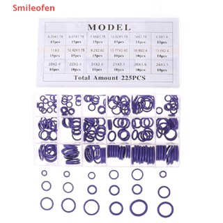 [Smileofen] ใหม่ ชุดแหวนโอริงยางซีลเครื่องปรับอากาศรถยนต์ R134a 225 ชิ้น