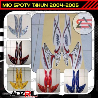 ของแท้ ของตกแต่งรถจักรยานยนต์ YAMAHA MIO STRIPING 2004-2005 สติกเกอร์ ลายดอกไม้ มาตรฐาน สัญลักษณ์สัญลักษณ์ MIO เก่า คุณภาพโรงงาน