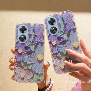 พร้อมส่ง ใหม่ เคสโทรศัพท์มือถือแบบนิ่ม ใส กันกระแทก ลายดอกไม้ หลากสี สไตล์วินเทจ สําหรับ OPPO Reno8 T A78 5G 4G Reno 8 8T Reno8T 2023