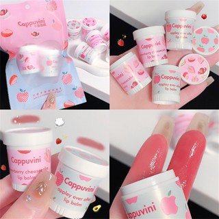 CAPPUVINI Jelly Colored Lip Balm Moisturizing Clear Lip Primer Lipstick Anti-drying Hydration Tender Lip Care Lip Gloss Tint Cosmetics