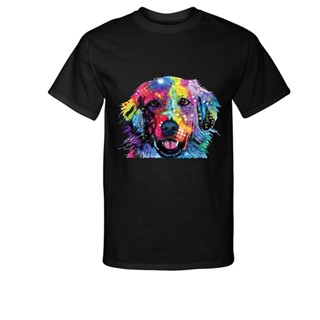 2022 New Fashion Tee Shirt Casual Rainbow Dog Golden Retriever T-Shirt_04