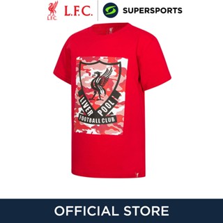 LIVERPOOL FOOTBALL CLUB Camo Crest เสื้อยืดเด็กผู้ชาย