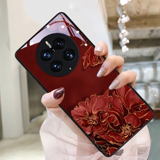 Dmy เคสกระจกนิรภัย ลายโชคดี สําหรับ huawei mate 50 Pro 20X 30 40 10 9 P10 Plus P30 lite P20 P40 P50 Pro