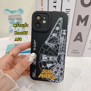 พร้อมส่ง A58 4G/A78 4G/Reno8T เคสกันกล้อง สำหรับ OPPO Reno10 5G/Reno10Pro Plus เคสลายหุ่นยนต์ ลายเท่ เคสกันกระแทก 004