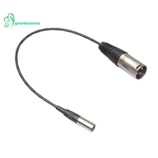 สายเคเบิลเชื่อมต่อเสียงไมโครโฟน 3 Pin Male to 3 Pin Male XLR Mini Plug Audio Cable XLR Male to Mini XLR Male