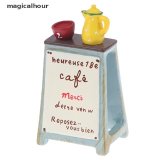 Magicalhour^^ โมเดลป้ายชาจิ๋ว 1:12 สําหรับตกแต่งบ้านตุ๊กตา