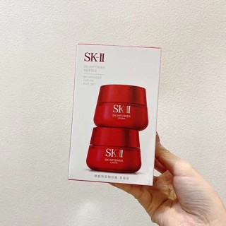 Skii ขวดสครับ ครีมบํารุงผิวหน้า สองชิ้น ให้ความชุ่มชื้น