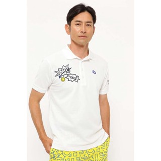 เสื้อโปโลแขนสั้น พิมพ์ลาย Pearly GATES Golf PG สําหรับผู้ชาย