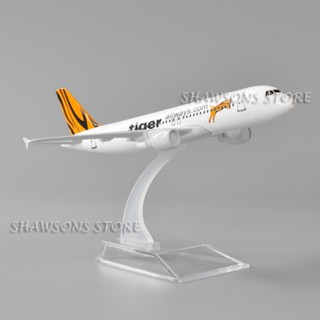 โมเดลเครื่องบินโลหะ Airbus A320 Tigerair Tiger Airways ขนาด 1:250 ของเล่นสําหรับเด็ก