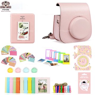 [🔥พร้อมส่ง] เคสใส อัลบั้ม สติ๊กเกอร์ Instax Mini 11 เคสกล้อง สีใส พร้อมสายสะพายไหล่ สําหรับ Instant Camera Mini