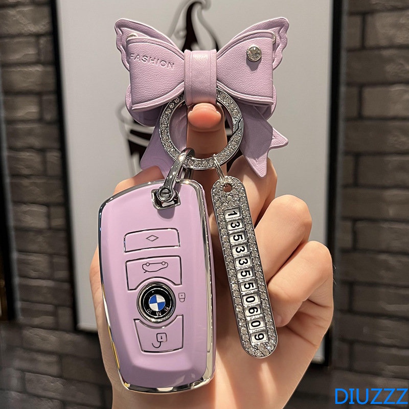 โบว์เลขที่ เคสกุญแจรีโมทรถยนต์ สําหรับ BMW M1-2-6-3-4-5-8 X3M X5M X1 X4 X5 X6 IX3 Z4 I4 2 Series 4 5