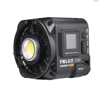 Yongnuo YNLUX100 Pro ไฟวิดีโอ LED 120W COB 3200K-6500K ปรับความสว่างได้ 4 ระดับ โลหะโค้ง สําหรับถ่ายภาพบุคคล กลางแจ้ง