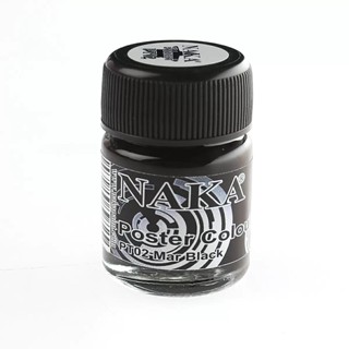 HOMEHAP NAKA สีโปสเตอร์ 15 มล. สีดำ สีโปสเตอร์ สีน้ำ สี