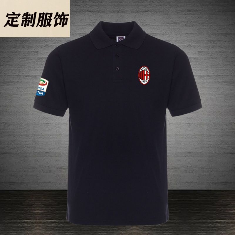 พร้อมส่ง-ac Milan Milan Serie เสื้อโปโลแขนสั้น คอปก เหมาะกับฤดูร้อน สําหรับผู้ชาย