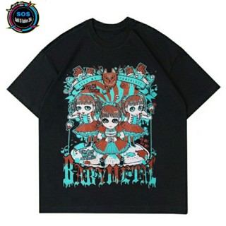 Babymetal BAND METAL เสื้อยืดวินเทจ ผู้ชาย ผู้หญิง เด็ก / ผู้ใหญ่ หวี