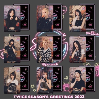 โปสการ์ดโลโม่ TWICE Japan Mini Album SECRET LIFE 2023 Seasons Greeting MOMO JIHYO DAHYUN TZUYU NAYEON Kpop 9 ชิ้น ต่อชุด