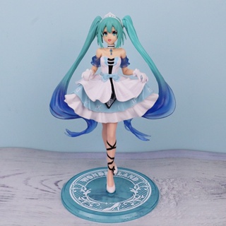 โมเดล Pvc รูปการ์ตูนอนิเมะ Hatsune Miku Cinderlla เหมาะกับของขวัญคริสต์มาส สําหรับตกแต่งบ้าน