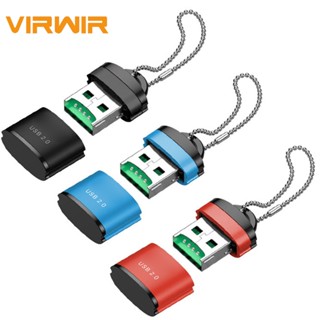 [VIRWIR] อะแดปเตอร์การ์ดรีดเดอร์ ความเร็วสูง Mini USB 2.0 Micro SD TF T-Flash 3 แพ็ก