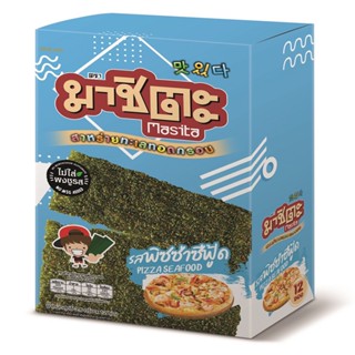 มาชิตะ 3.6กX12 สาหร่ายทอด พิซซ่าซีฟู้ดMASITA SEAWEED PIZZASEAFOOD3.6G.X12