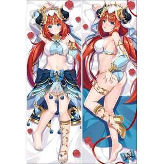 Genshin Impact Nilou ปลอกหมอนอิง ลายการ์ตูนอนิเมะ Dakimakura ขนาด 50x150 ซม. สําหรับกอดร่างกาย