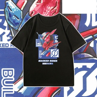 ขายดี!Kamen Rider เสื้อยืดชาย Zero-one01 Time King bulid Kai Wukong I แขนสั้น Ex-aid สองมิติอะนิเมะS-5XL_01