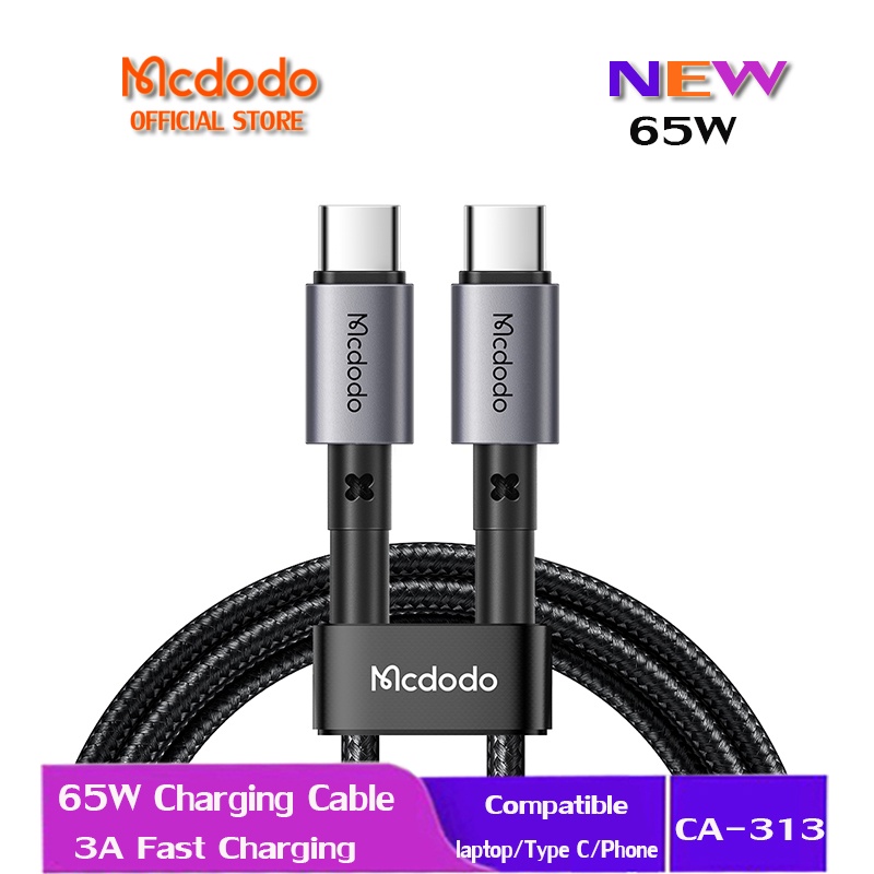 Mcdodo USB Type c to USB c Type-c to ip USB to ip Cable PD 60W 3A Quick Charge 3.0 Fast Charging Macbook iP14-8 iPad Pro Air สมาร์ทโฟน Android แล็ปท็อป CA-313 285 358