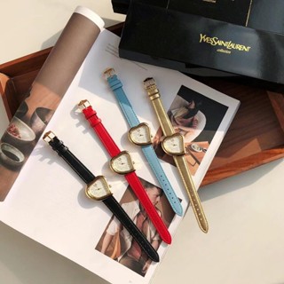 นาฬิกา YVES SAINT LAURENT Gold PLATER HEART WATCH มี 4 สีให้เลือก สินค้าใหม่ ของแท้