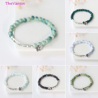 Thevantin สร้อยข้อมือลูกปัดเซรามิค แฮนด์เมด ขนาดเล็ก สไตล์เรโทร เครื่องประดับแฟชั่น สําหรับผู้หญิง