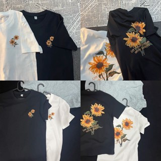 สินค้าพร้อมส่ง️ สินค้ามาใหม่ สไตส์หวานๆ ลายหน้าหลังแขนสั้นคอกลม เสื้อยืดแฟชั่น วัยรุ่น ช/ญ สไตส์น่ารักๆเกาหลี สกรีนลาย