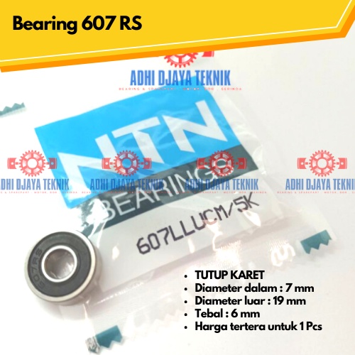 แบริ่ง 607 2RS NTN**