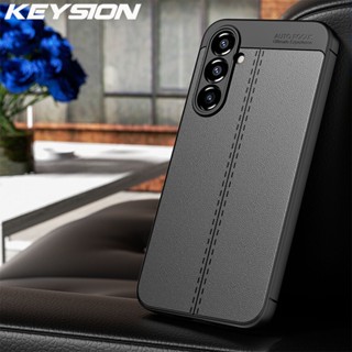 Keysion เคสโทรศัพท์หนัง ซิลิโคนนิ่ม กันกระแทก สําหรับ Samsung A54 A34 A14 5G A04S Galaxy M23 5G M52 M13 4G